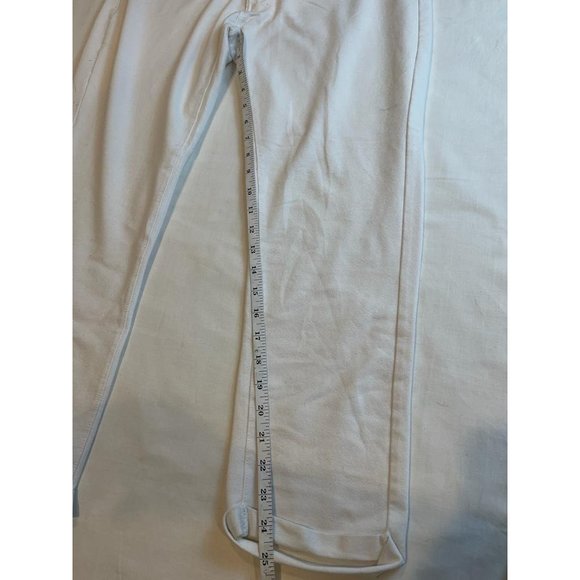 Clear X Rock Womens Jeans Wide Leg Flat Front Mid Rise Cotton White Size 2X - Picture 9 of 10